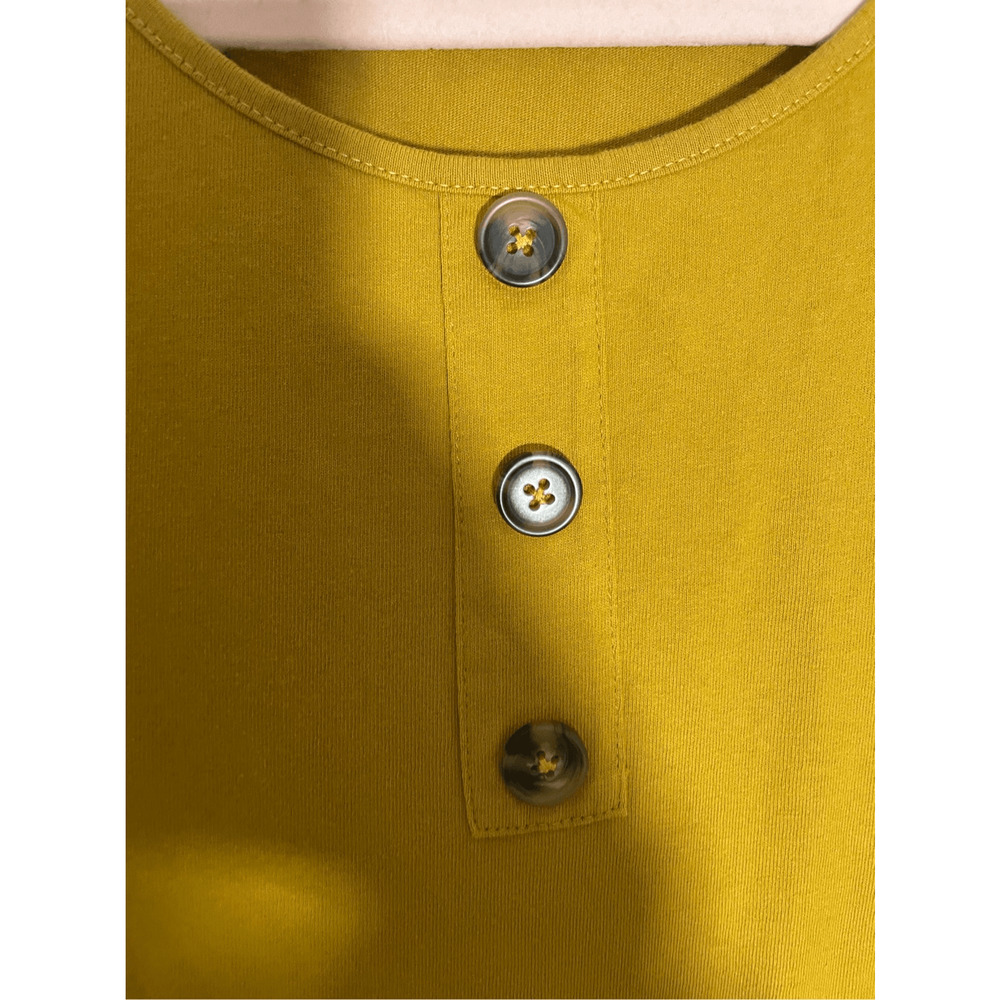 Umgee Yellow Patchwork Quilted Patterned Small Bl… - image 4